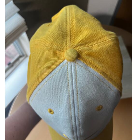 Nike Yellow White Swoosh Adjustable Baseball Cap - Picture 5 of 7